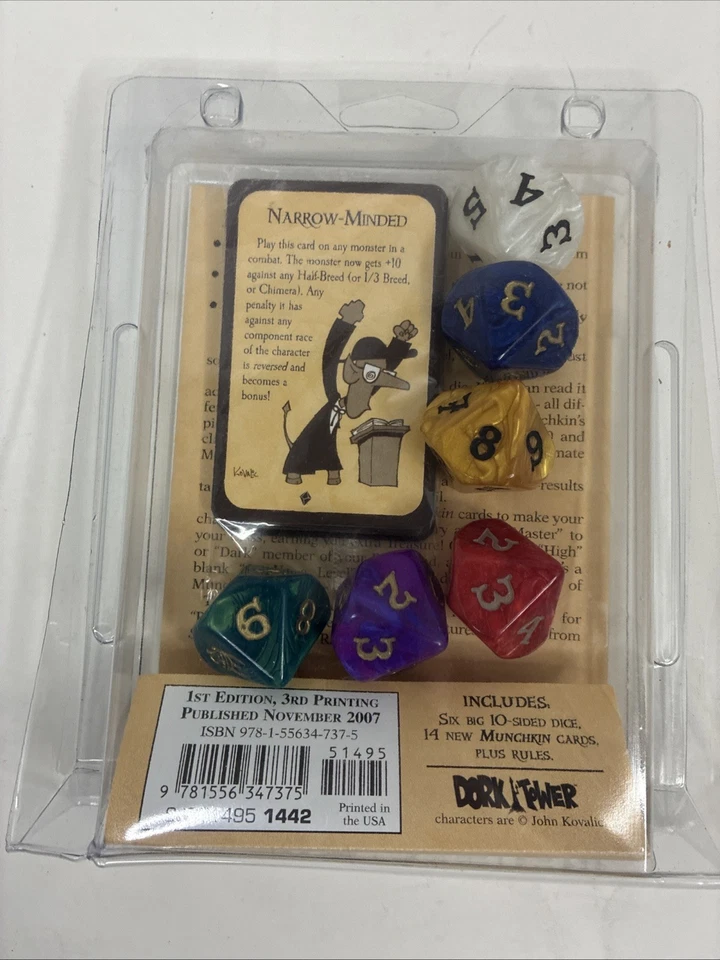 Steve Jackson Munchkin Dice (6) Brand New Sealed - Image 2 of 4