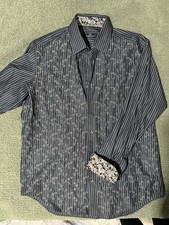 Bugatti Uomo Men  s Shirt, Flip Cuff Size M