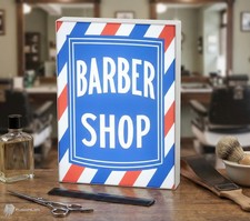 Lampada Insegna Luminosa USB C LED Targa Lightbox Barbiere Barber Shop 3D Print