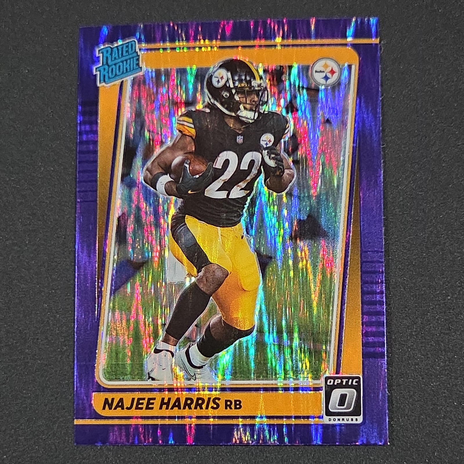 2021 Donruss Optic #213 Najee Harris Purple Shock RC
