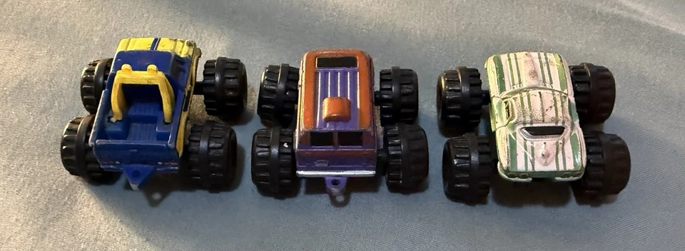 Micro Machines 4x4 Monster Truck x3  Lue Datsun Truck - ‘64 Corvette - Chevy Van - Image 3 of 4