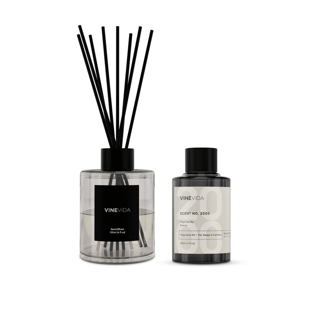 Reed Diffuser for Home & Bathroom | Long-Lasting Scent Sticks Set | Oil Stick...-image