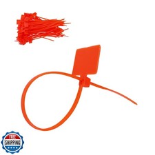 Crapyt Nylon Cable Zip Ties with Lable Tag 6 Inch Red Strong Mark