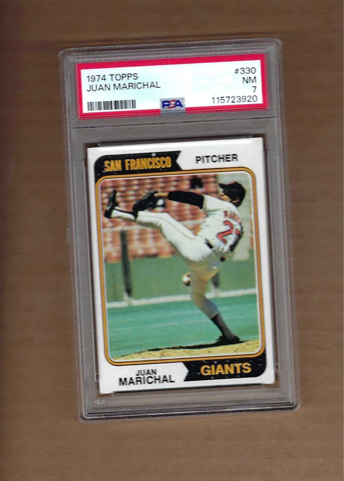 1974 TOPPS JUAN MARICHAL # 330 PSA 7