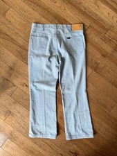 Vintage 70s Lee Jeans Mens 34 Blue Bootcut Flare Stretch Rider USA