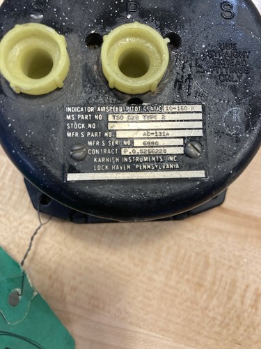 AC-131A Karnish Airspeed Indicator 10-150 Knots: Runs 10 Knots Low! - Picture 5 of 5