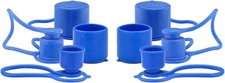MEASUREMAN Blue Dust Caps Plugs for 1/2" Flat Face Hydraulic Measureman 