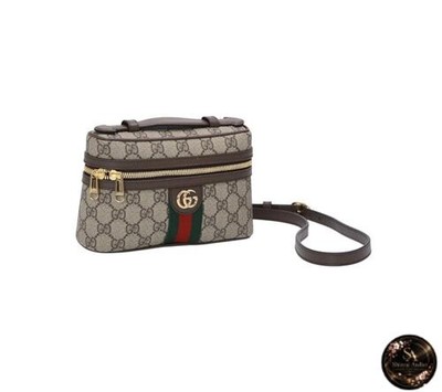 [Gucci] Damen Handtasche Schultertasche Ophidia Mini Bag Canvas Material Beige