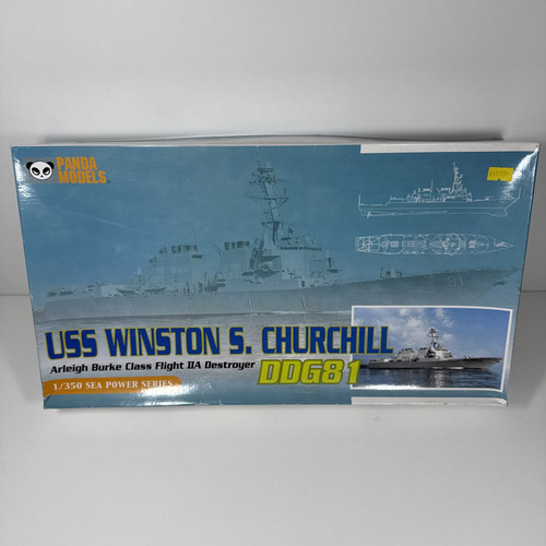 Panda 1:350 Scale U.S.S Winston S Churchill DDG81 Rare 10006 Sealed Bags Boxed - Picture 1 of 24