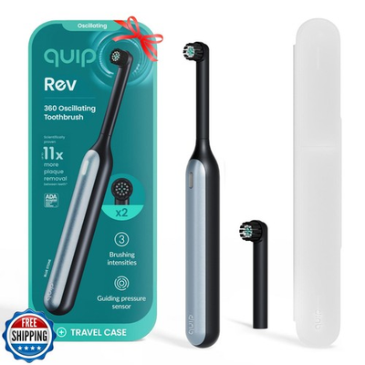 #ad Quip Rev Oscillating Rechargeable Electric Toothbrush with Extra $104.99