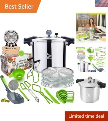 Pressure Canner 23 Qt with Canning Supplies Starter Kit - Canning Pressure Co...