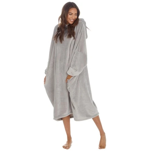 Ladies Oversized Hoodie One size Fits Most Gorgeous Soft Grey Reduced to Clear