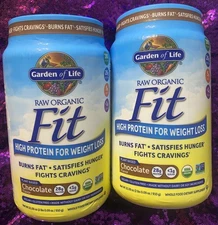 2X Raw Organic Fit, High Protein for Weight Loss Chocolate 2 lbs 0.09 oz (910 g)