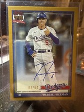 2026 Topps Series 1 Freddie Freeman Auto 1991 On-Card Autograph Gold /50 Dodgers