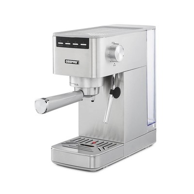 GEEPAS 15 Bar Espresso & Cappuccino Kaffeemaschine mit Milchaufschäumer 1,8L Tank