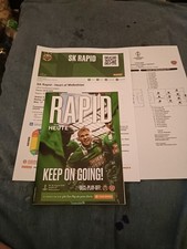 Rapid Vienna v Hearts Conference League @Digital Ticket @Colour Team Sheet.