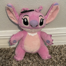 ACCESSORY INNOVATIONS DISNEY LILO AND STITCH 7" ANGEL KEYCHAIN ZIPPER PLUSH