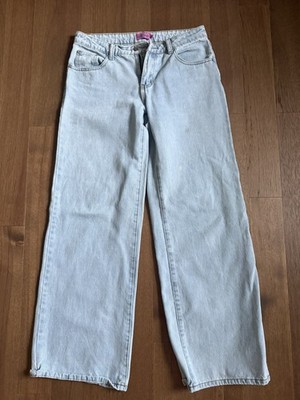 Edikted Women s Med Jeans Wide Leg Mid Rise 100% Cotton Denim