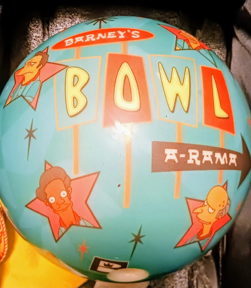 Bola de boliche vintage rara de Los Simpson Foto 2 de 4