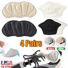 8x Back of Heel Cushion Inserts, Mesh Grips Pads for Boots Adhesive Heel Guards