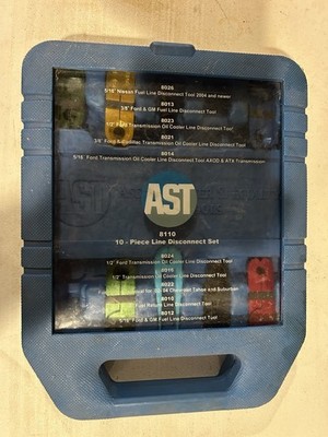 AST 8110 10 Piece Fuel/ Trans Line Disconnect Set ( Missing 3 Disconnect Tools)