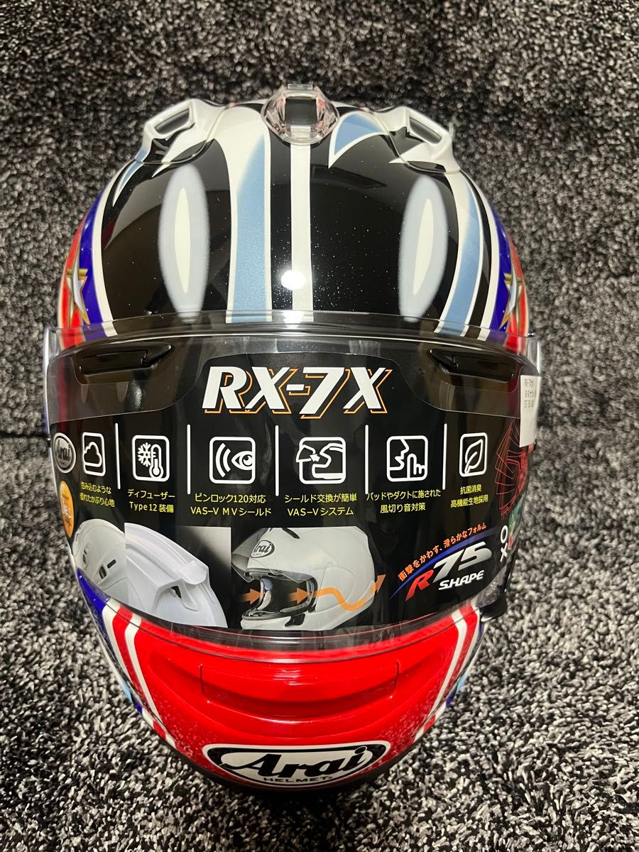 Arai Full face helmet RX-7X Corsair-X RX-7V Nakano Red'99 Size L