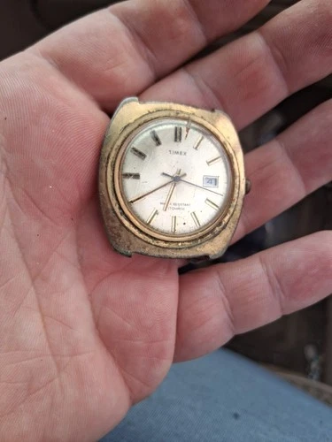 Working Vintage 1960’s Timex Self Wind Automatic Gold Tone Read