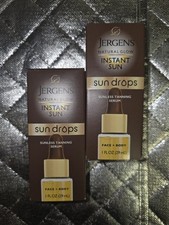 Jergens Natural Glow Instant Sun Drops Sunless Tanning Face  Body 1 Oz Lot Of 2