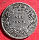 1839 Victoria Sixpence — photo from another recent sale