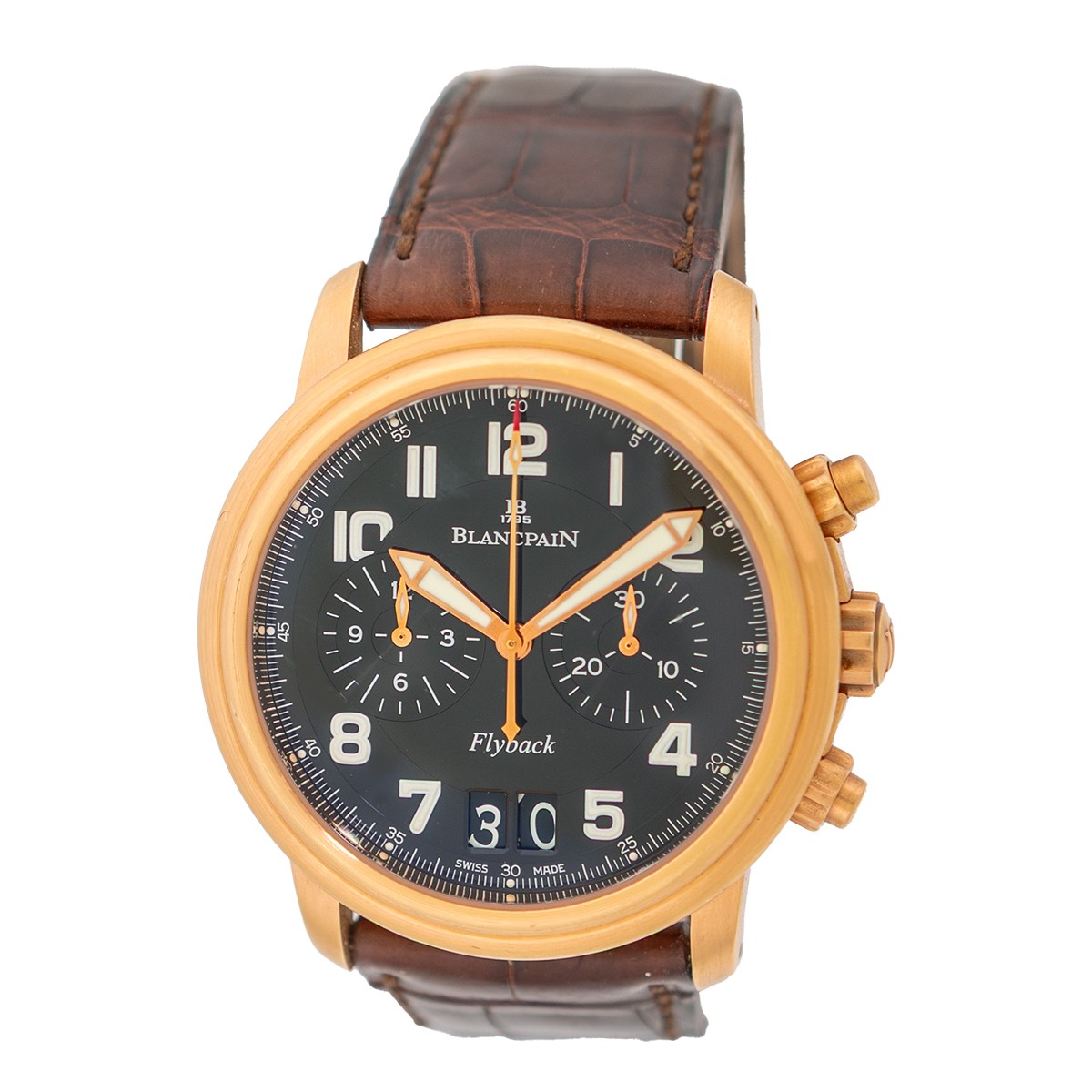 BLANCPAIN 18K Rose Gold Leman Flyback Chronograph Limited Edition  Box Warranty