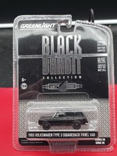 1965 '65 VW TYPE 3 SQUARBACK PANEL VAN BLACK BANDIT Greenlight