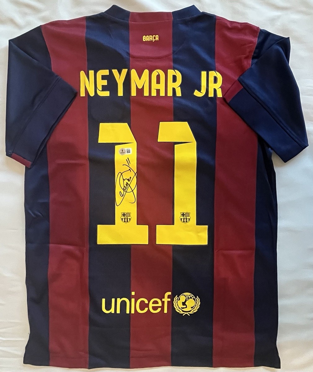 Neymar ネイマール 直筆サイン写真 BECKETT（ベケット）認証COA付 ネイマール直筆サイン入りPSG21/22ホームユニフォーム特製
