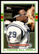 Eric Dickerson 1989 Topps #206 Indianapolis Colts