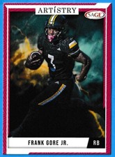 2024 Sage Artistry Football Red Parallel Frank Gore Jr. #13 Buffalo Bills