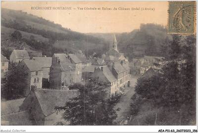 AEAP11-63-1067 - ROCHEFORT-MONTAGNE - Gesamtansicht und Ruinen des Schlosses Feo