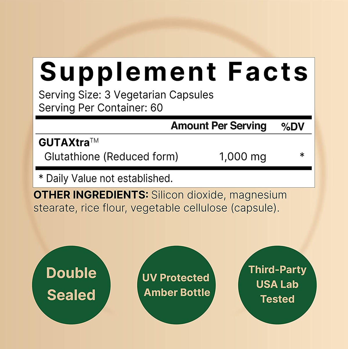 NatureBell Glutathione Supplement 1000mg, 180 Count, Antioxidant Vegan &  Non-GMO