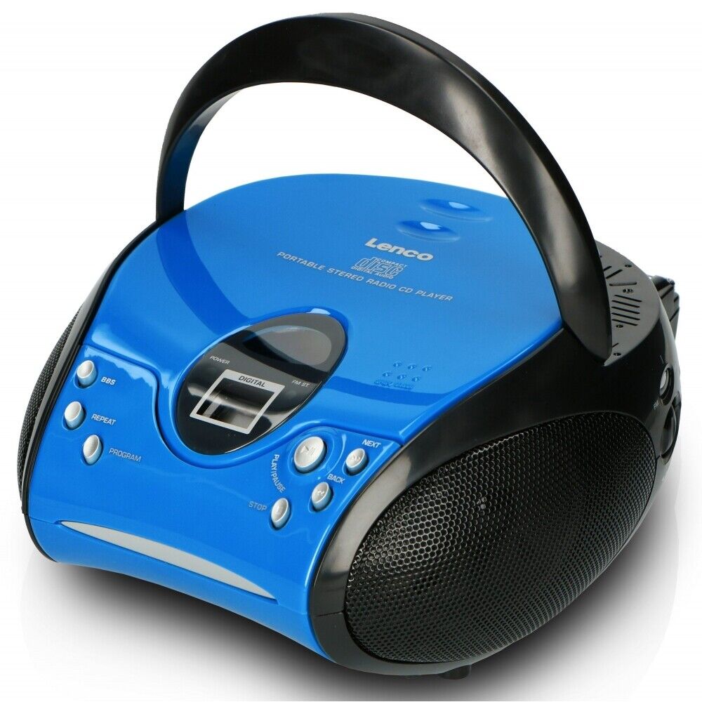 Thumbnail - Lenco Scd-24 Cd/radio-system Blau/schwarz Tuner Für Ukw, Toplader
