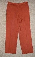 New Alfred Dunner 10P Pants Russet Straight Leg Comfort Waist Classic Fit