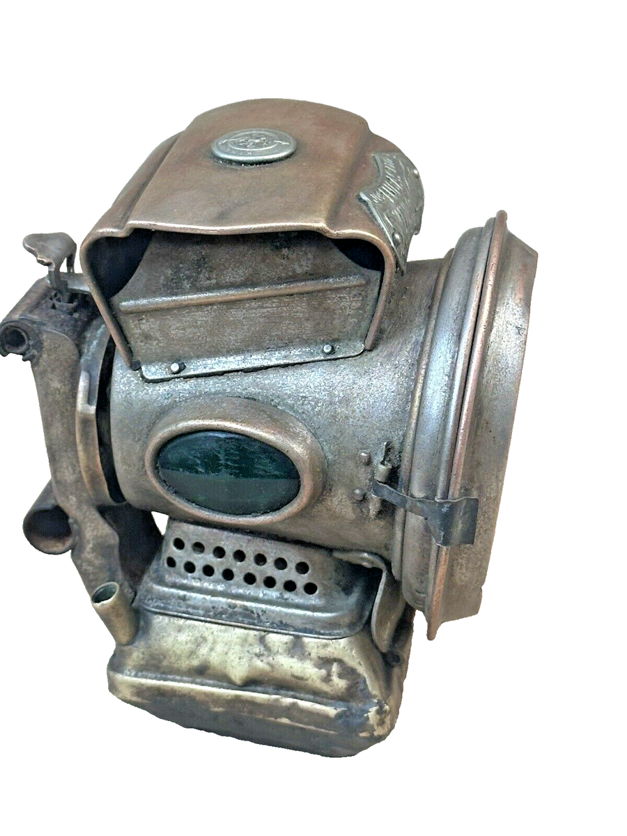 Victoria Era Lucas Silver King Bicycle Lamp KING OF THE ROAD LION