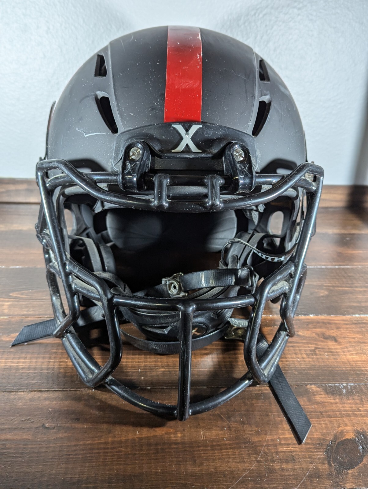 XENITH EPIC Adult Large Football Helmet Matte Black Facemask Chinstrap