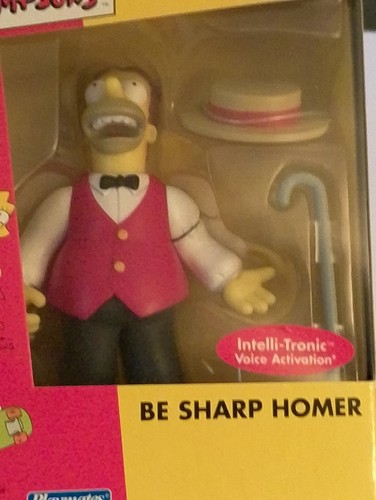 The Simpsons / Be Sharp Homer Playmates Figure / New Sealed Condition - Picture 8 of 8