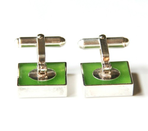 Victoria Varga Sterling Silver 925 & Resin Rising Sun Cuff Links - Picture 7 of 11