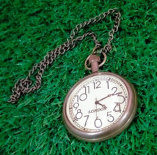 Nautical Vintage American Elgin Look Collectible Antique 2"Brass Pocket watch