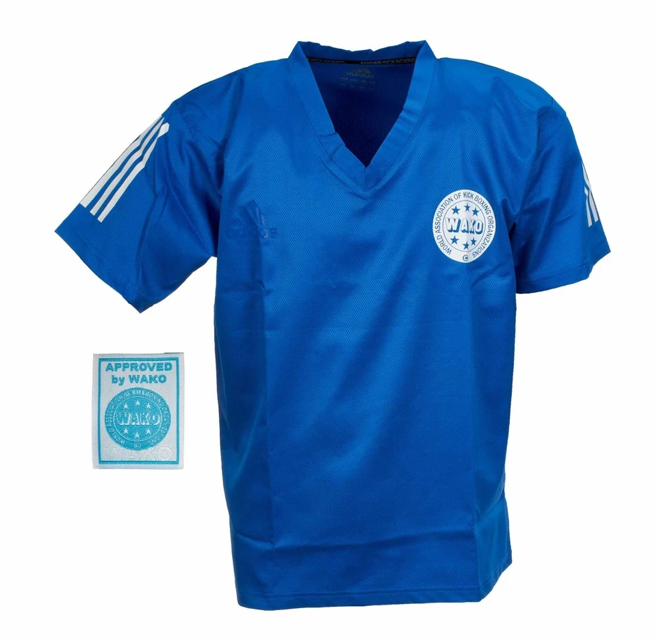 adidas Kickbox-Point Fighting Shirt blau adiPFT1 - Kickboxen T-Shirt Kickboxing - Bild 1 von 1