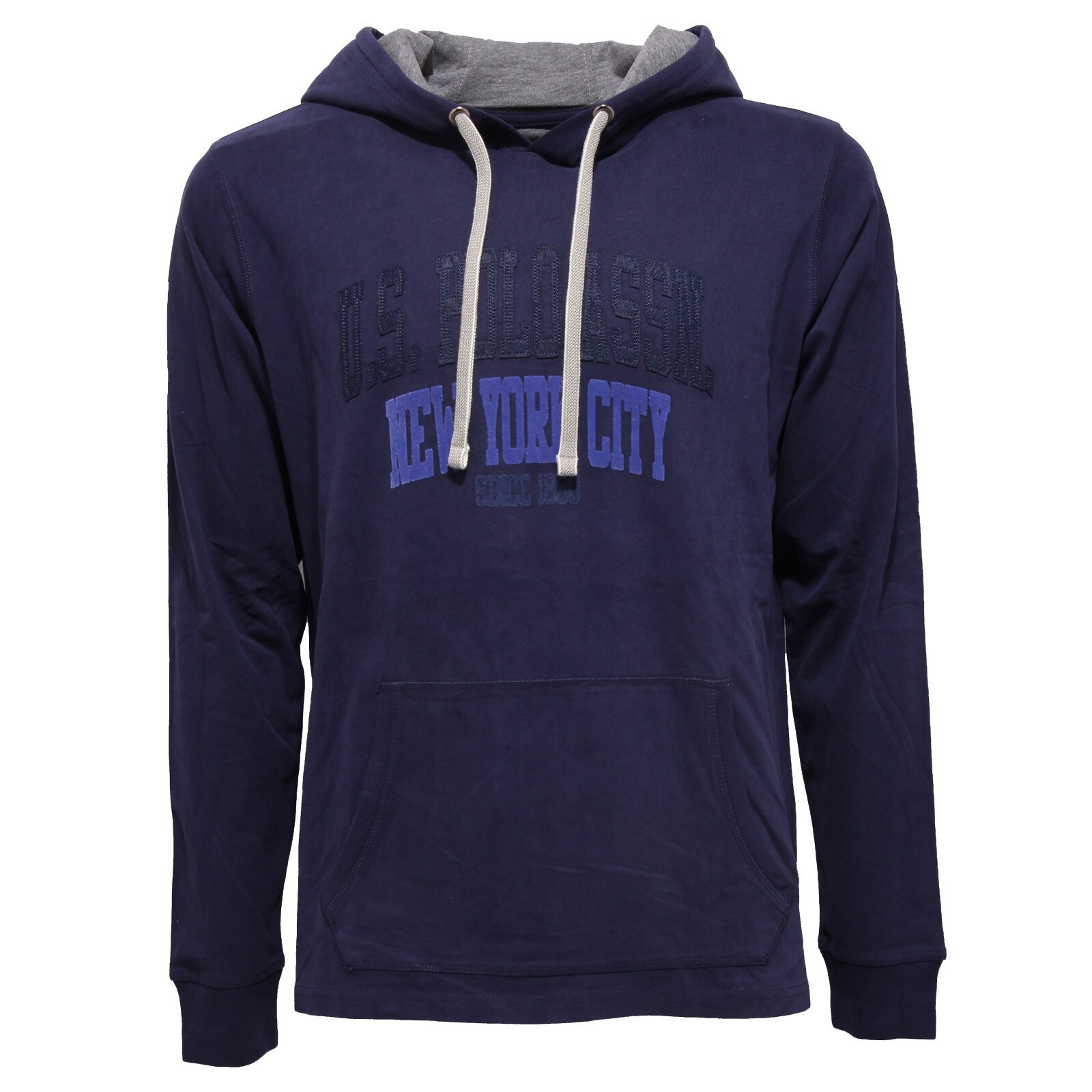 8610AA АМЕРИКАНСКОЕ ПОЛО felpa uomo в ассортименте СИНЯЯ хлопковая толстовка с капюшоном для мужчин 17590₽