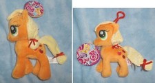 Hasbro Aurora World MY LITTLE PONY APPLEJACK 6" 4" Mini Plush NEW w/Tag Clip