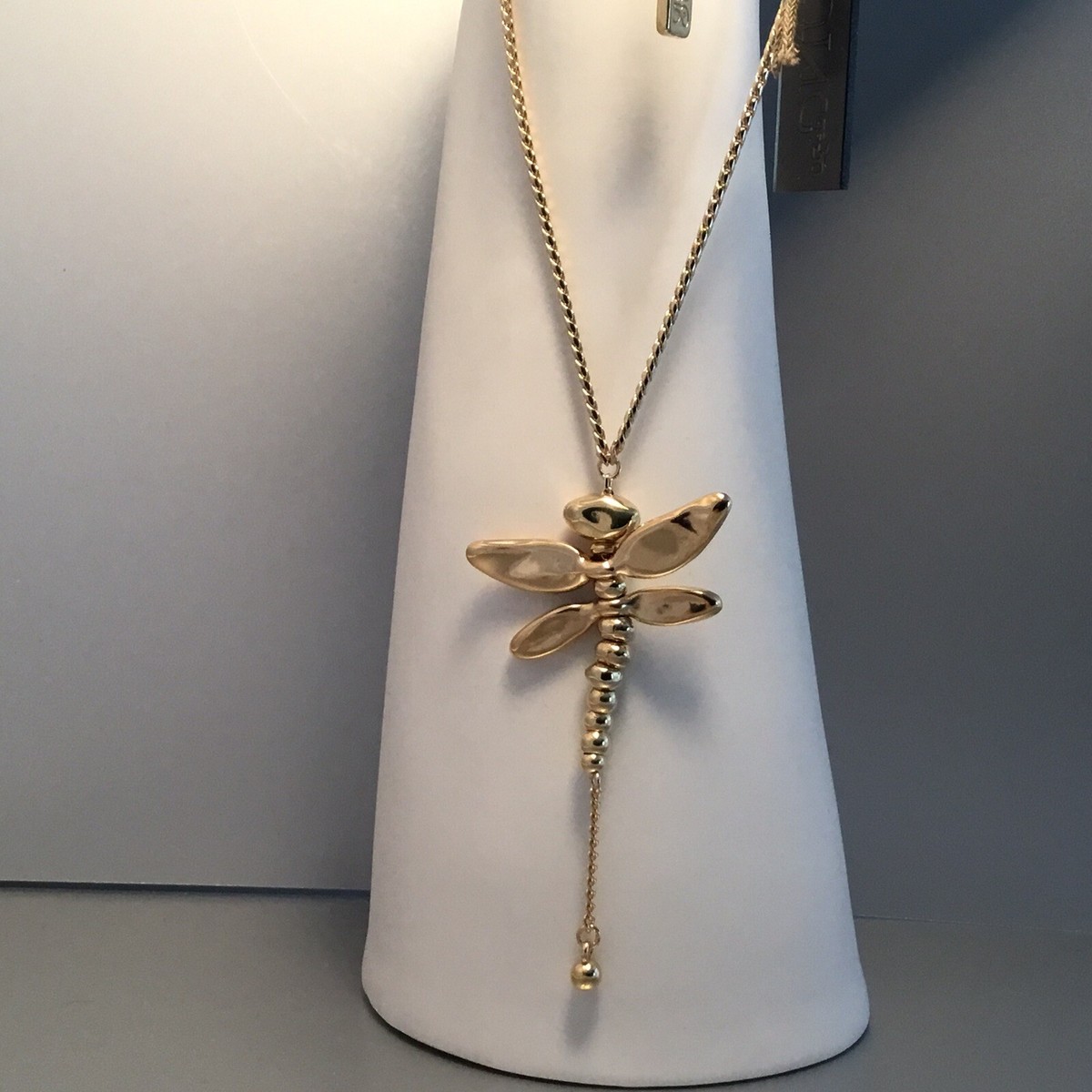 NWT UNO DE 50 GOLD PLATED DRAGONFLY PENDANT NECKLACE - 21” L | eBay