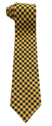 Cravate de luxe homme PIAGET bleu et élégants cercles d'or Italie 3,75 W x 58 L - Photo 1 sur 10