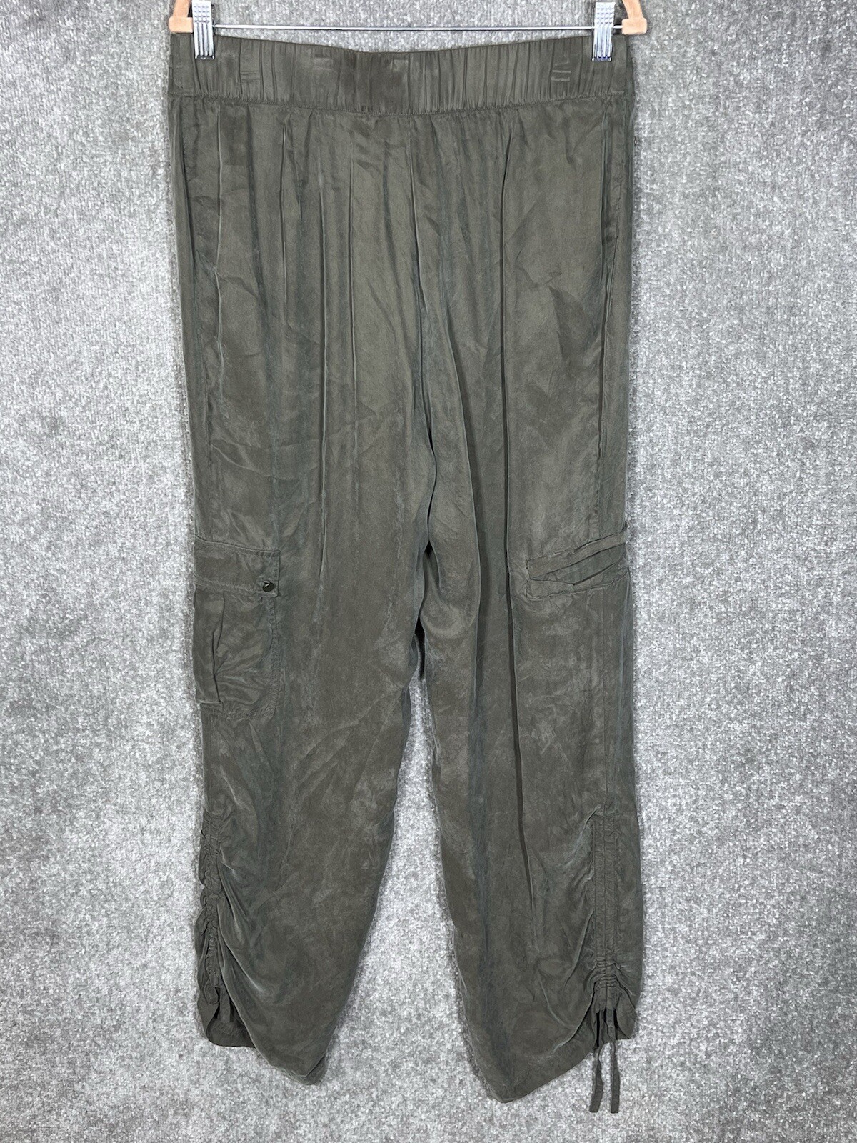 Soft Surroundings Drawstring Hem Cargo Pocket Pan… - image 2