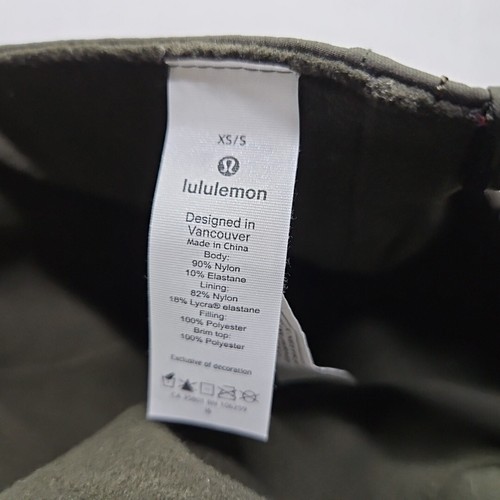Lululemon Winter Pinnacle Warmth Hat Olive Green XS/S fleece Baseball hat Cap - Picture 5 of 5